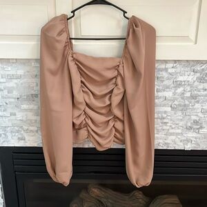 Express Woman’s Long Sleeve Balloon Sleeve Top